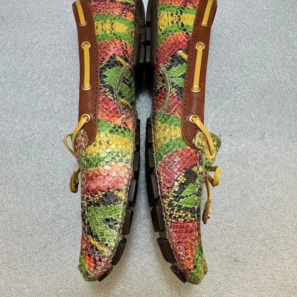 Marc Joseph RARE Multicolor Women's Leather Loafers Size 9 - Picture 3 of 9